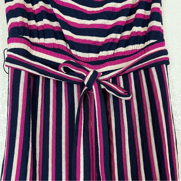 Anthropologie Maeve Daydream Striped Strapless Wide Leg Jumpsuit Size Medium - Picture 5 of 12